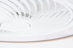 Slimme Plafondventilator - Grijs + Hout - Ø 52 cm - Stille Motor - Handige App - Dimfunctie - Plafond Ventilator met Verlichting - Plafondlamp met Ventilator — thumbnail 4