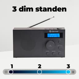 Denver DAB Radio - DAB+/ FM Radio - 40 voorkeuzezenders - Wekkerradio - DAB51B — thumbnail 3