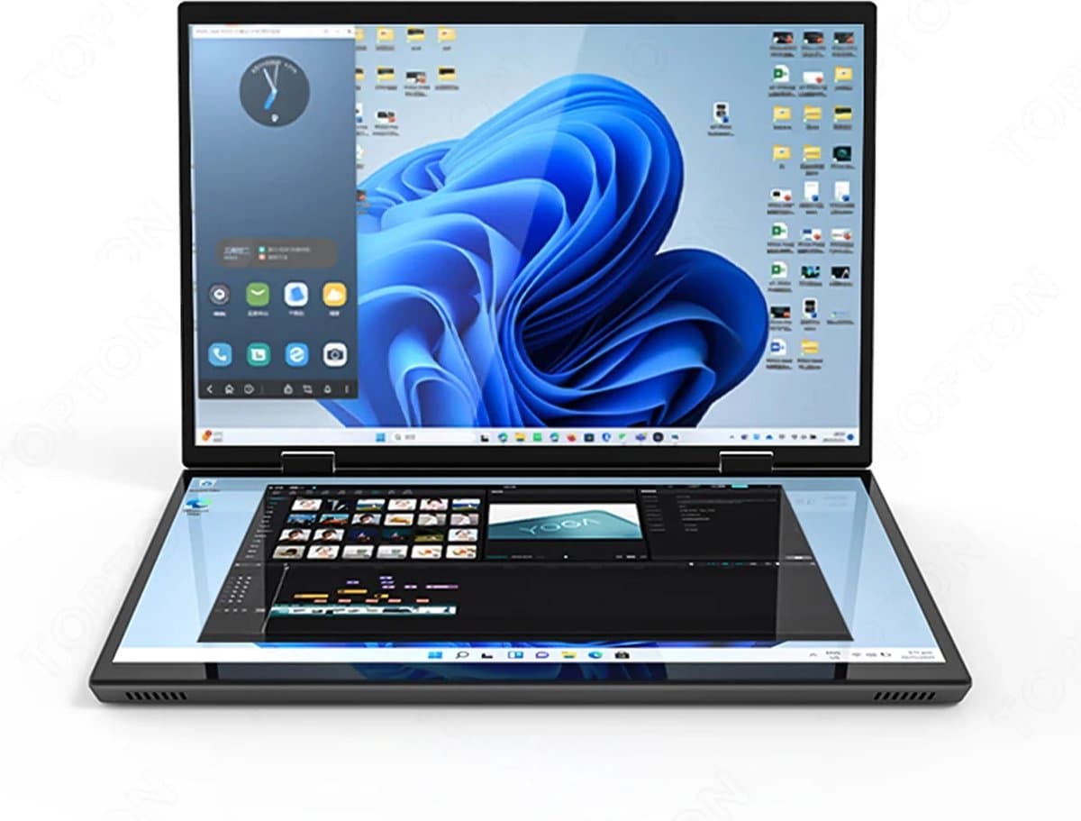 Elementkey TouchMaster Lite – 10.5 Inch Tablet + Laptop In 1 - Intel® Processor N95 12th Gen - 360° Touch Dual Scherm - Windows 11 PRO - 8GB DDR4 RAM - 512GB SSD – Stylus Pen - Zwart — afbeelding 1