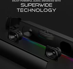 Creative Sound Blaster GS3 - Compacte Gaming-Soundbar RGB met Superwide Technologie — thumbnail 4