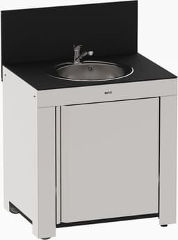 Eno - Buitenkeuken - Modulo met spoelbak - Inox - HPL - 80 cm — thumbnail 1