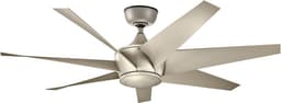 Plafondventilator met verlichting - Lehr II - 54in / 137cm ventilator - Antiek satijnen zilver — thumbnail 1