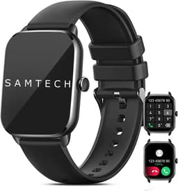SAMTECH Smartwatch Ultra Thin Pro- Dames & Heren – Sport horloge - Stappenteller, Calorie Teller, Slaap meter, HD – IOS & Android - Zwart — thumbnail 1