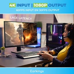 Earkings® Capture Card HDMI naar USB geschikt voor PlayStation, Xbox, Nintendo, Windows, MAC — thumbnail 3