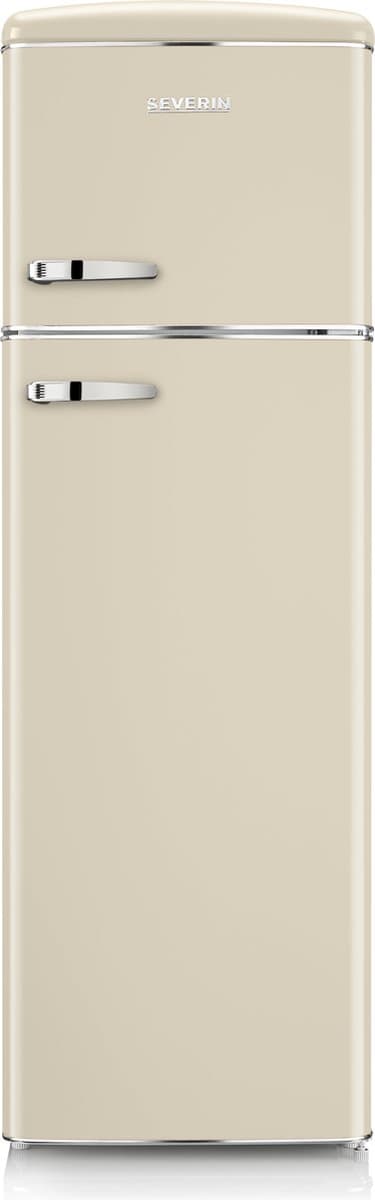 Severin RKG 8985 Retro Koel-Vriescombinatie – Dubbele Deuren – 246 Liter – LED — afbeelding 1