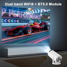 Portable Projector Beamer | Draagbare Beamer |Projector | Hy300 | 4K | Android 11 Dual Wifi | Home Cinema Outdoor | Projector | Beamer | Makkelijk mee te nemen | 180-graden Rotatie | Luxury | — thumbnail 3