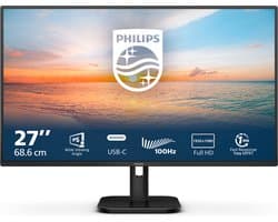 Philips 1000 series 27E1N1300A - Full HD IPS Monitor - USB-C 65w - 100hz - Speakers - 27 inch
