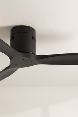 CREATE - Plafondventilator 40W silent Ø132 cm - Controller voor wandmontage - afstandsbediening - Zwart - WIND CALM — thumbnail 2
