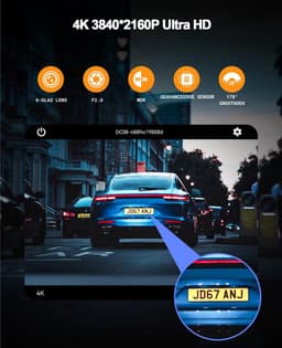 Mini Dashcam - 4K - Zekerheid bij Botsingen - G-sensor voor Parkeerwacht - Met QR code voor App — thumbnail 3