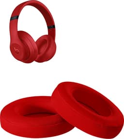 Oorkussens geschikt voor Beats By Dr. Dre Studio 2.0/3.0 wireless - Koptelefoon oorkussens voor Beats Studio rood — thumbnail 1