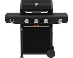 Barbecook Siesta 310 Graphite - Gas BBQ barbecue - 3 Branders - Met zijbrander - 1 vaste zijtafel - 124x56x118cm