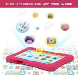 Pritom® Kindertablet – Tablet vanaf 3 jaar – Quad Core Processor - 7 inch Kids Tablet – Andriod 10 – 32 GB – WiFi – Bluetooth – Standaard Educatieve Software Geïnstaleerd – Ontspannend & Leerzaam – Roze — thumbnail 2