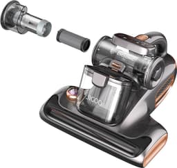 JIGOO T600 Dual-Cup Smart Anti-Mite Cleaner Bedstofzuiger, 700W 15KPa Zuigkracht, Huisstofmijt Sensor, UV-licht, Ultrasone Tech, 99,99% Mijtenverwijdering, EU-stekker - Grijs — thumbnail 1
