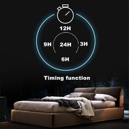 LuxiLamps - 4 Ringen LED Plafondventilator - Wit - 6 Snelheden - Smart lamp - Dimbaar Met Afstandsbediening & APP - Moderne Cirkel Ventilator Licht - Kroonluchter Ventilator — thumbnail 3