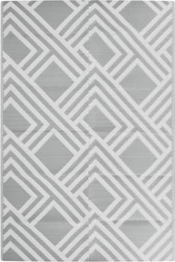 vidaXL - Buitenkleed - ARAKIL - 120x180 - cm - PP - grijs — thumbnail 1