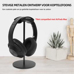 Wonix® - headset stand - headset houder - koptelefoon standaard - koptelefoon houder - hoofdtelefoon houder - headphone stand - ludic zwart — thumbnail 3
