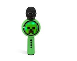 Minecraft - draadloze karaoke microfoon voor kinderen - oplichtend LED display - speaker - met stemeffecten
