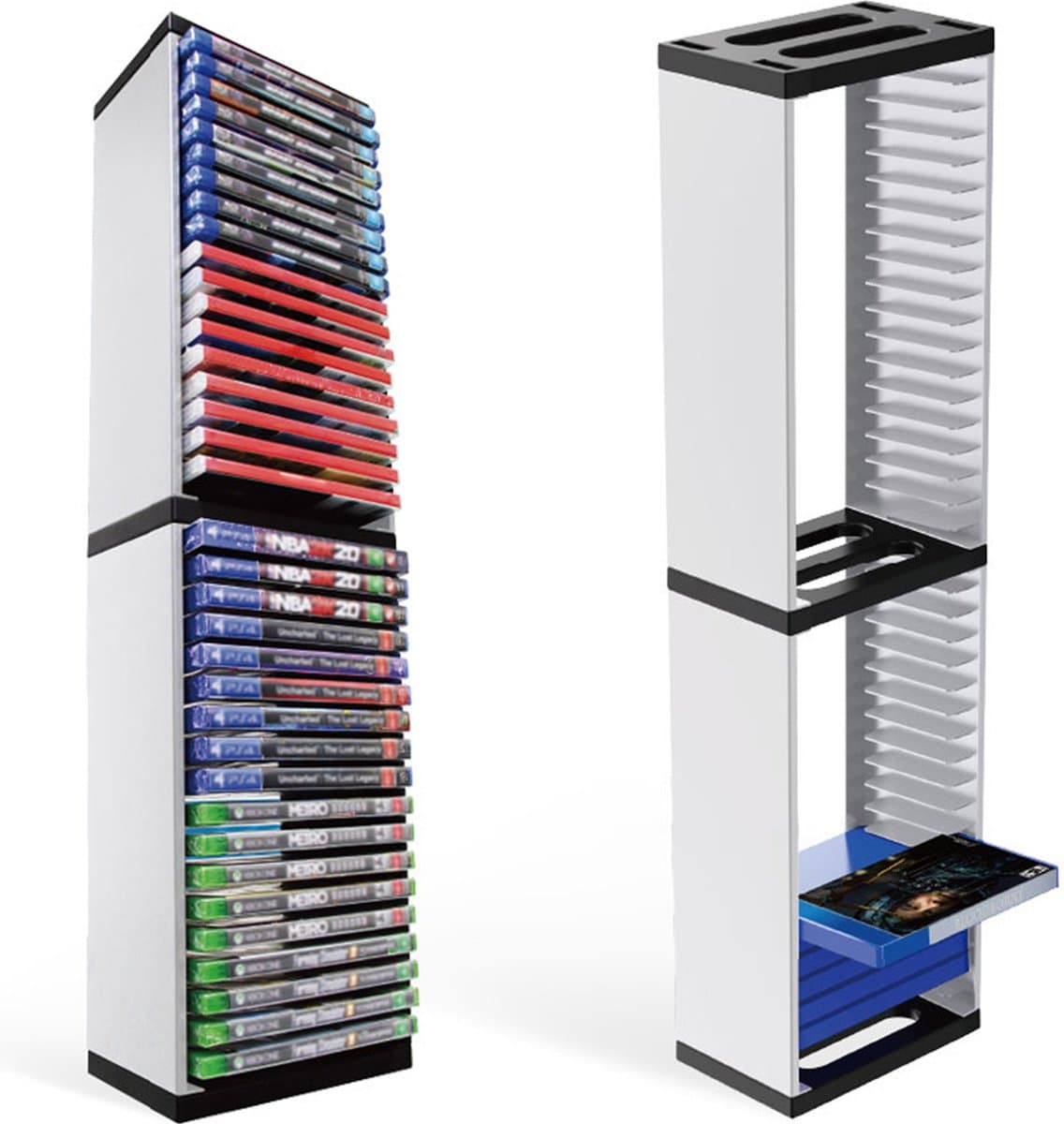 YONO Game Opbergrek - Spellen Houder geschikt voor PS5 - Xbox - Accessoires - DVD - 36 Games — afbeelding 1