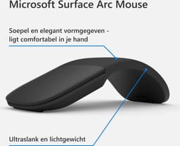 Microsoft Surface Arc Draadloze Bluetooth Muis – Zwart — thumbnail 2