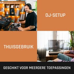Lenco Platenspeler - Direct drive - USB digitalisering - DJ Draaitafel - L-3810WH - Wit — thumbnail 4