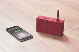 Lexon Tykho 3 FM badkamerradio Donkerrood - Bluetoothspeaker — thumbnail 2