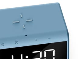 Caliber Wekker - Draadloze Oplader - Wake-up Light - Digitale wekker - Wekkers digitaal - Digitale klok - Blauw (HCG019QI-PB) — thumbnail 5