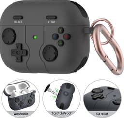 Ainy - PRO Siliconen Gaming PC Controller Hoesje met sleutelhanger - Geschikt voor Apple Airpods Pro 2 / Pro 1 | case met keycord | schokbestendig | Uitsparing voor oplaadpoort & draadloos opladen ondersteund — thumbnail 1