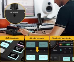 Maono - AU-AM200-S1 - Portable Podcast Starterpack - Inclusief Accessoires - Streaming Deck - Geschikt voor PC / PS4 / PS5 — thumbnail 5