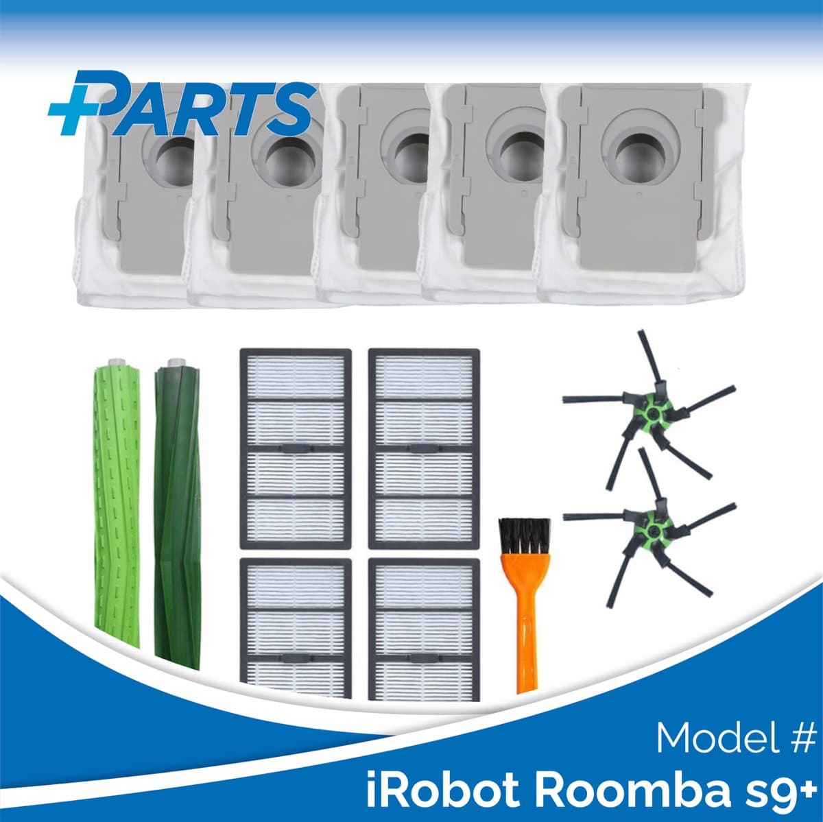 iRobot Roomba s9150 Onderhoudsset (Plus.Parts® alternatief voor 4655986 / 4646124) — afbeelding 1
