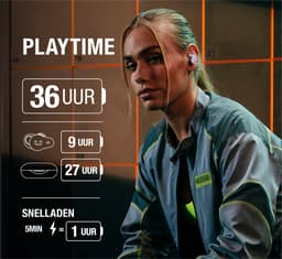 Fresh 'n Rebel Twins Rush - Sport Oordopjes – Active Noise Cancelling – Bluetooth 5.3 - Draadloos – Waterdicht – 36 uur Speeltijd - Steel Blue — thumbnail 2