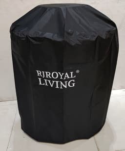 RJRoyal Living Plancha grill BBQ Companero XXL Blackline 2.0 grillring met houtopslag vuurschaal buitenkeuken grillring corten staal — thumbnail 3