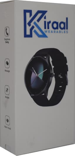 Kiraal Fit 10 - Smartwatch dames - Smartwatch Heren - Belfunctie - Stappenteller - Full Screen - Fitness Tracker - Activity Tracker - Smartwatch Android & IOS - Zwart — thumbnail 5