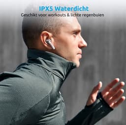 PrimeSound P-10 Draadloze Oordopjes - Bluetooth 5.3 - 30 Uur Afspeeltijd - IPX5 Waterdicht - Touch Bediening - Zwart — thumbnail 3