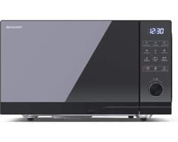 Sharp YC-GC52BE-B Flatbed combimagnetron met grill en heteluchtoven - 900W - 25 liter - zwart