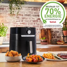 Tefal Easy Fry & Grill EY5018 - 2-in-1 Airfryer & Grill 4.2L - 1550W - Gegoten Aluminium Grillrooster - 70% Energiebesparing - Voor 4 Personen — thumbnail 2
