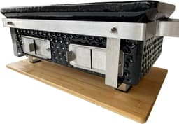 WOLFF BBQ |Shichirin grill |Keramische tafel barbecue |Rechthoek model met 2x lucht inlaad |Buitenhuis gebruik — thumbnail 3