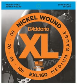 D'Addario EXL160 Bassnaren (50-105) Medium — thumbnail 1