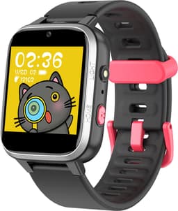 Belesy® YOUTH - Smartwatch Jongens – Kinder Horloge – Stappenteller – Calorieën –Camera – Muziek speler –Je eigen foto als wijzerplaat - Kleurenscherm - Full Touch – Zwart - Siliconen - Moederdag — thumbnail 1