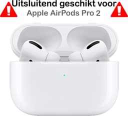 Hoesje - Geschikt voor Apple AirPods Pro 2 - Siliconen Hoes met Clip - Silicone Case Cover - Zwart — thumbnail 5