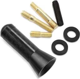 Antenne - Auto antenne - Carbon fiber antenne - Korte antenne universeel -Zwart — thumbnail 2