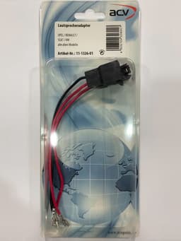 Speaker Adapter Kabel(2x) Div.modellen Opel-Renault-Seat-VW-Citroën-Nissan-Mercedes-Dacia-Skoda-Seat — thumbnail 2