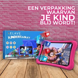 Relave Kindertablet 8 Inch - Kindertablet vanaf 3 Jaar – 3000mAh batterij – 32 GB geheugen – 2Gb RAM – Ouderlijk Toezicht – NL apps – Incl. Beschermhoes – Roze — thumbnail 5