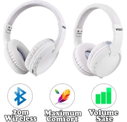 WiseQ Unbreakable - Koptelefoon voor kinderen - Volume begrenzing - Wit — thumbnail 4