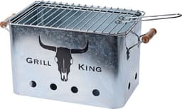 MikaMax - Grill King Houtskool BBQ - RVS - Inclusief Verwijderbare aslade & Inklapbare handvaten — thumbnail 1