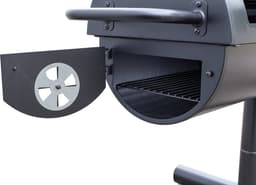 El Fuego Kiona Smoker - Barbecue - bbq - Zwart -Grilloppervlak ca. 43 x 39 + 98 x 44 + Ø42,5 x4 cm - 118 kg — thumbnail 3