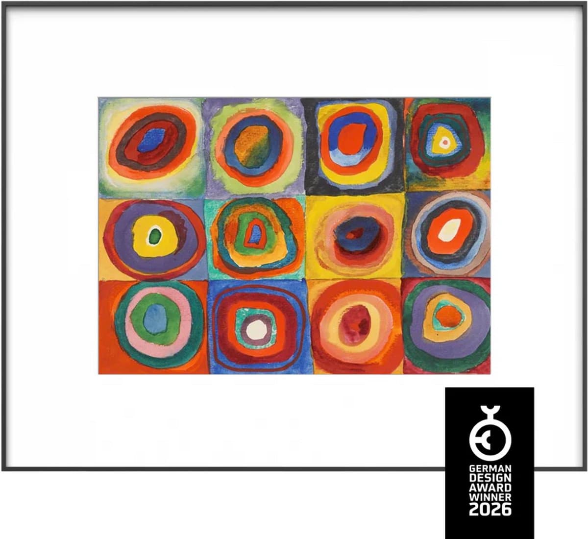PocketBook InkPoster Tela 28.5 inch – Smart Digital Art Frame – E-Ink Spectra™ 6 & Sharp IGZO – Draadloos & A2 Formaat – Zwart Aluminium — afbeelding 1