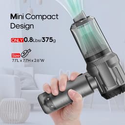 Draadloze Mini Handstofzuiger USB-C Oplaadbaar voor Auto Kantoor en Thuis — thumbnail 3