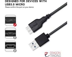 Snelle USB 3.0 Kabel voor Externe Harde Schijf