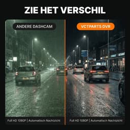 VCTparts® Dashcam met Nachtzicht – 720P HD | 170° Kijkhoek | Infrarood Nachtzicht | Loop Recording | Plug & Play — thumbnail 2
