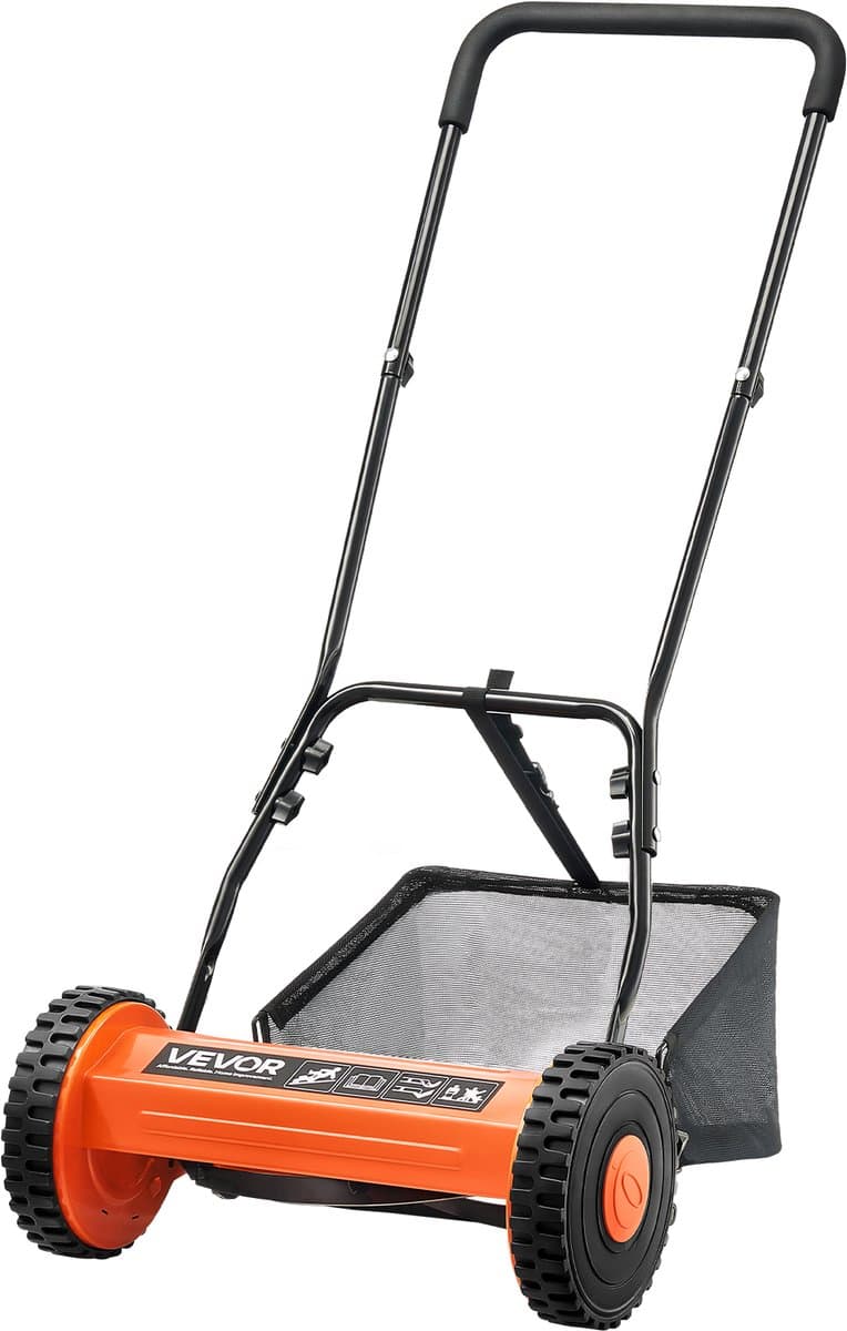 VEVOR Cilindermaaier Grasmaaier Handmaaier 350mm Snijbreedte 5 Messen 15-45mm — afbeelding 1